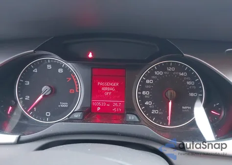 2010 Audi A4 2.0T Premium z USA, uszkodzony, nr VIN WAUBFAFL5AN002150